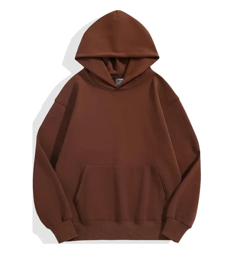 500GSM Heavy Weight Men's Hoodies, Casual Thick Cotton Sweatshirt for Autumn/Winter