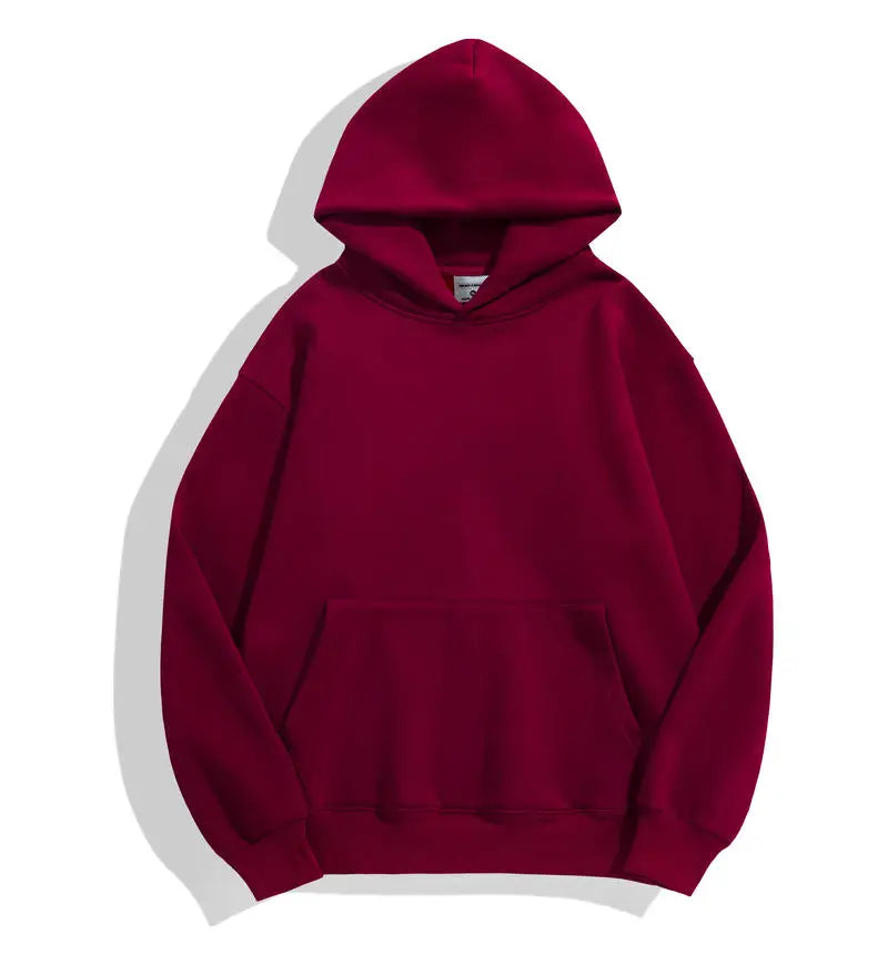 500GSM Heavy Weight Men's Hoodies, Casual Thick Cotton Sweatshirt for Autumn/Winter