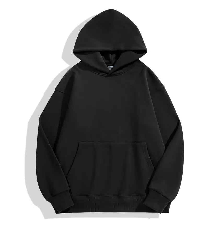 500GSM Heavy Weight Men's Hoodies, Casual Thick Cotton Sweatshirt for Autumn/Winter